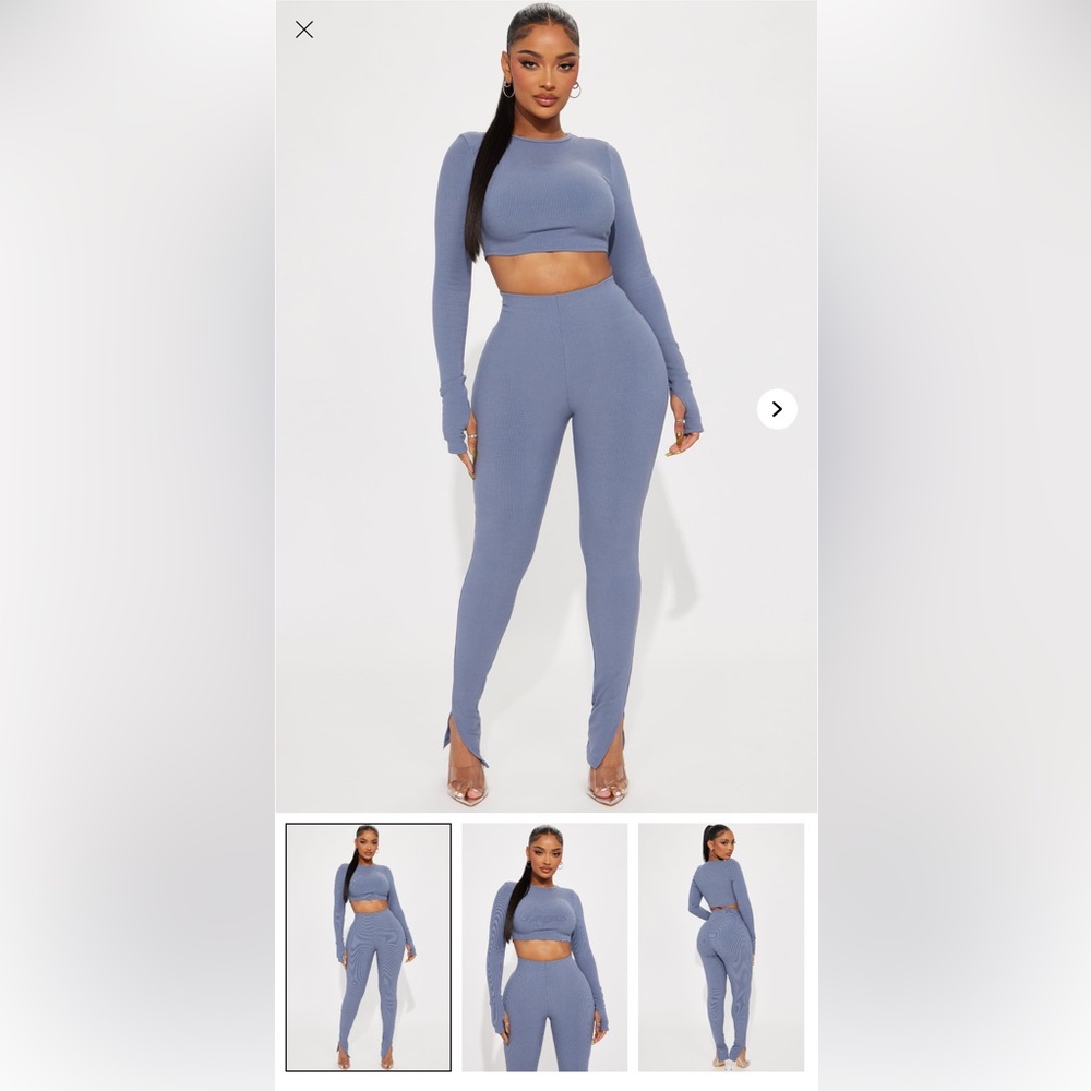 Women's Charcoal 2 Piece Legging Set
